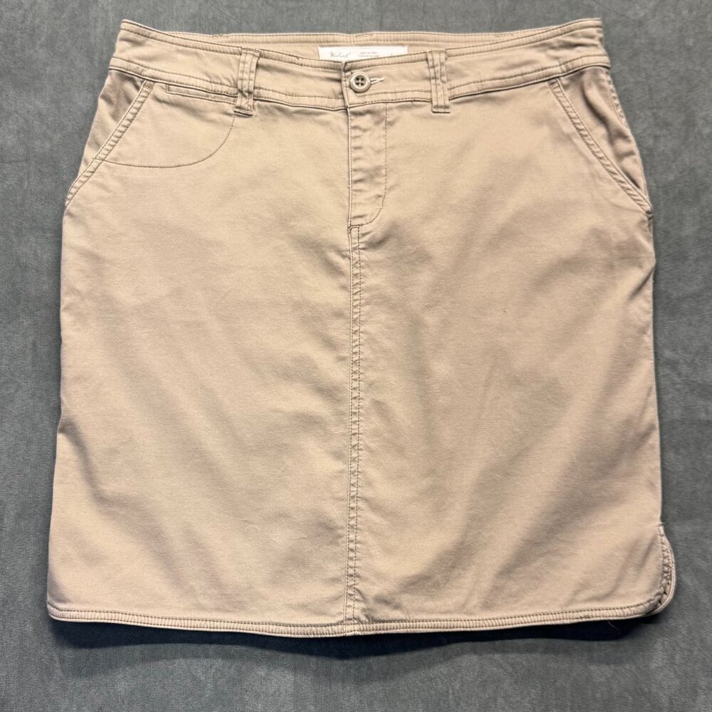 Woolrich Women’s Size 8 Khaki Stretch Cotton Skirt Outdoor Casual